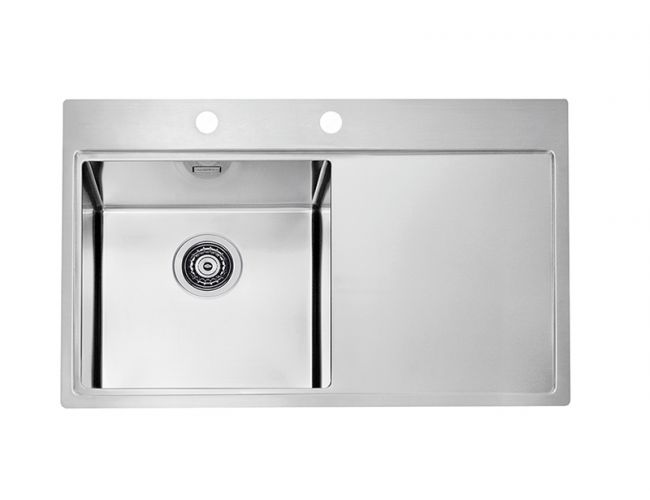 Мойка PURE 40L -90 790X525 левая чаша и правое крыло в компл. с сифоном 1127252 (1103610) KMB