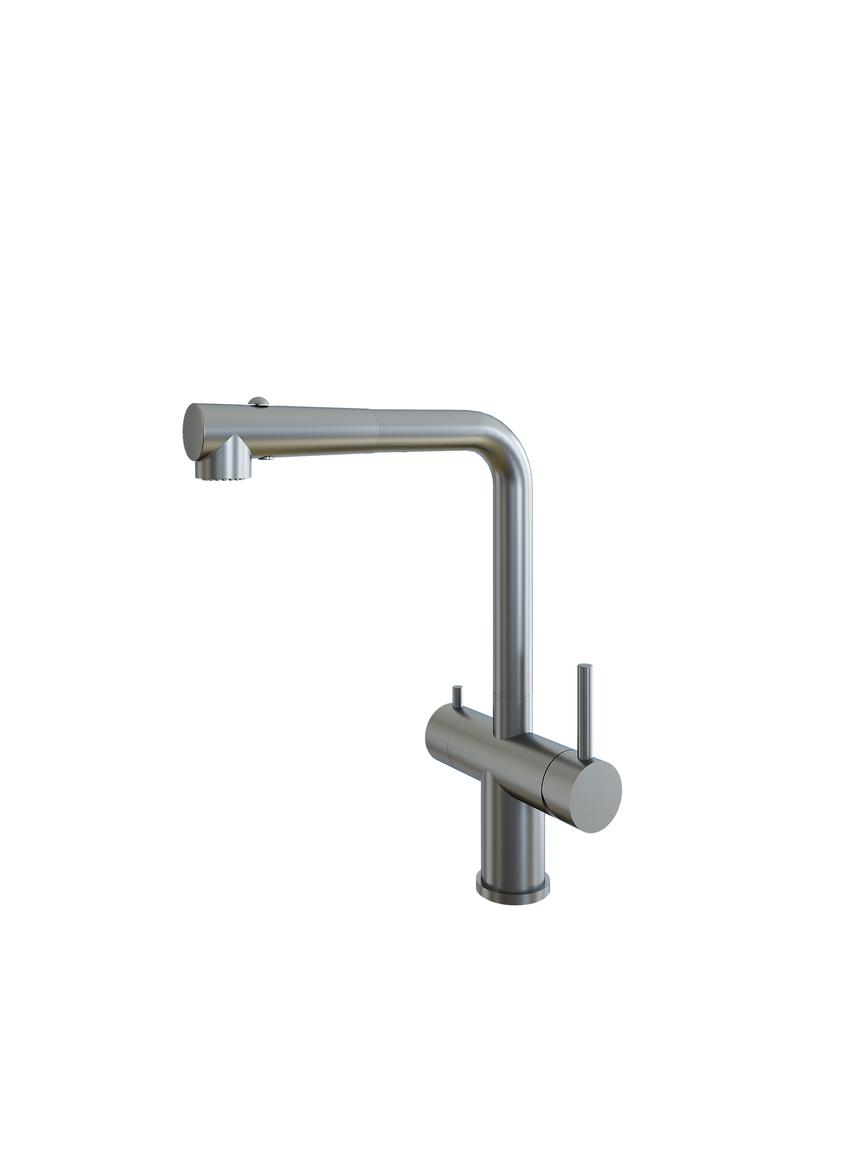 Смеситель кухонный Grandex Aqua Integra-SP SAT (902049) НЕРЖ