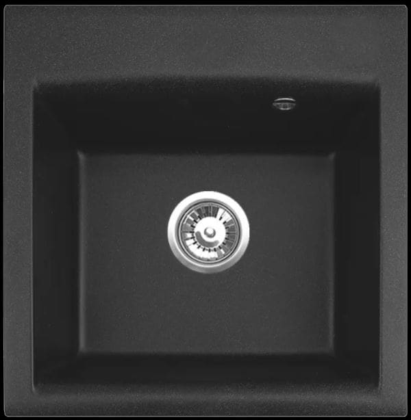 Мойка для кухни GEM 10 GRANITAL G91 500X500X180 в комплекте с сифоном(1149113) G91 CARBON