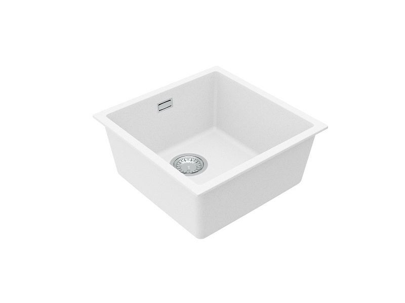 Мойка для кухни OMNI 20 GRANITAL DEEP BLACK-G90 BE 450x450x198 с сифоном(1150050) G55 BEIGE