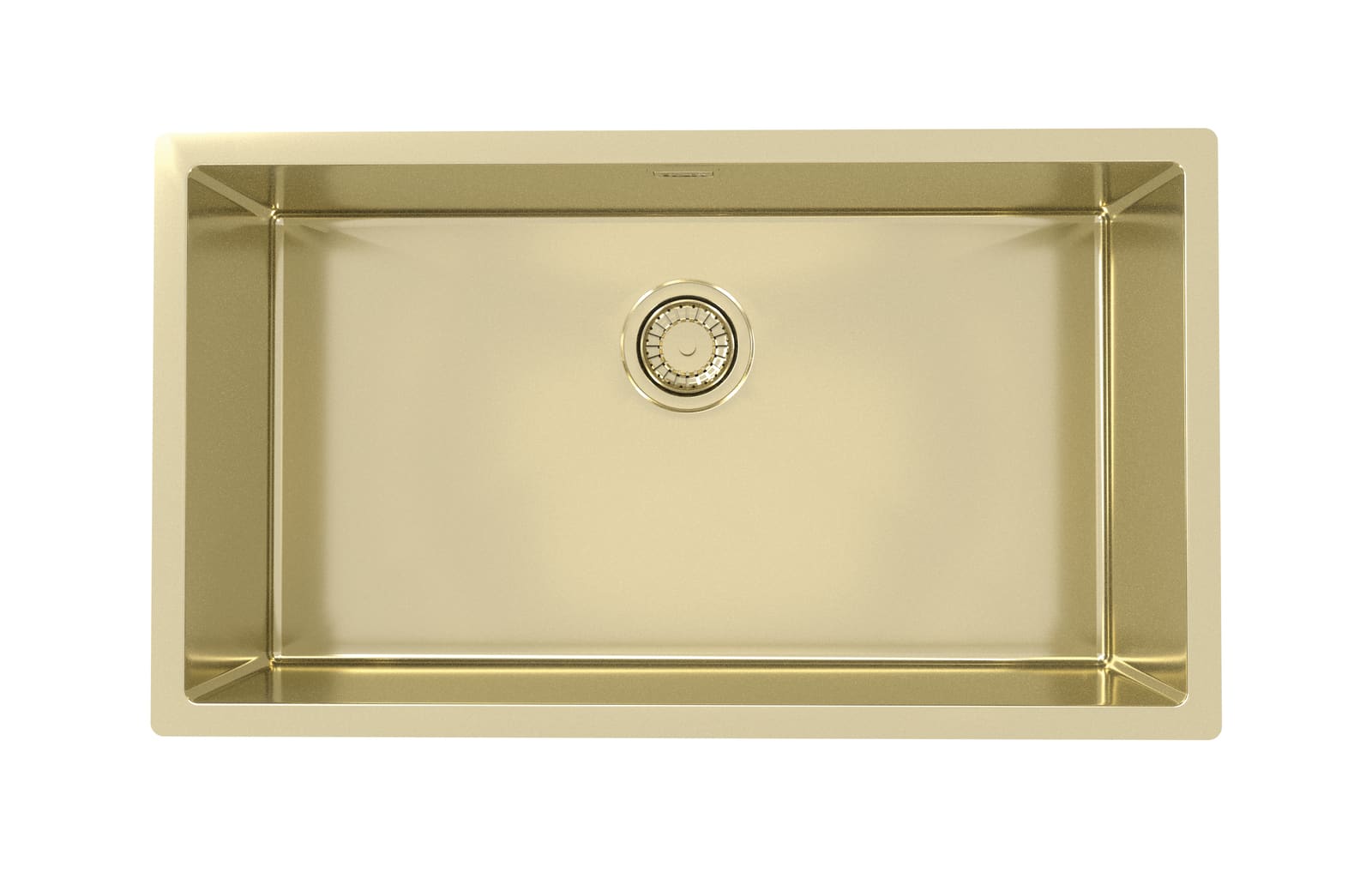 Мойка QUADRIX 60 MONARCH 740x400x200 в компл. с выпуском без сифона (1117478) GOLD
