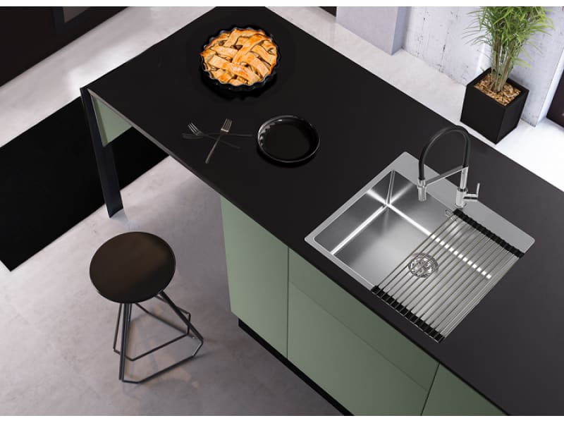 Мойка для кухни NOX 120 540x515x200 в комплекте с интегрированным сифоном (1149937) BRS