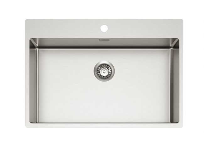 Мойка для кухни NOX 130 740x515x200 в комплекте с интегрированным сифоном (1149938) BRS
