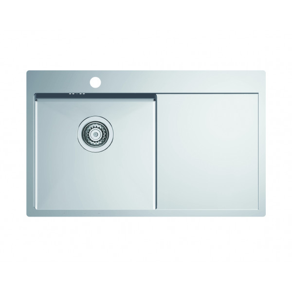 Мойка QUARTO 30 BRS-90 780х480 в комплекте с сифоном 1130551(1124384) Брашированная сталь