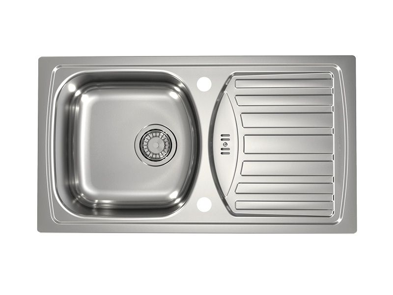 Мойка BASIC 150 -90 NEW 780X435 в комплекте с сифоном 1130543 (1136532) NAT