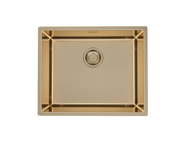 Мойка KOMBINO 50 MONARCH SAT-90 542X442X195 U в компл. с выпуском без сифона (1122674) GOLD