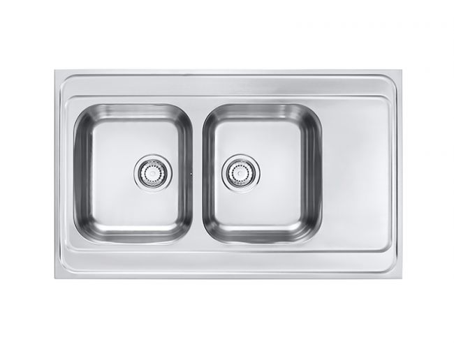 Мойка CLASSIC PRO 80 -90 1000X600 в комплекте с сифоном 1130555 SAT