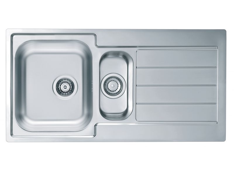 Мойка LINE MAXIM 10- 980X500 1+1/2 с сифоном 1130555 SAT