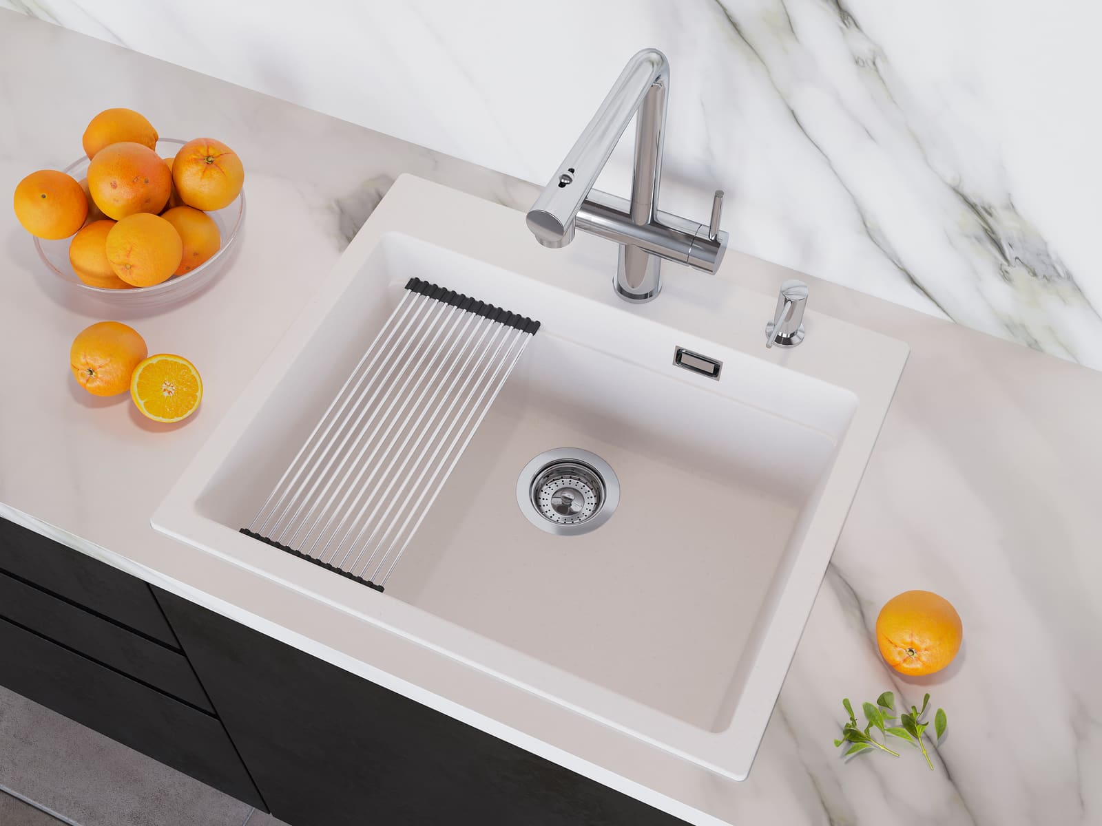 Кухонная мойка Grandex Aqua COMFORT 60F (500506) BEIGE