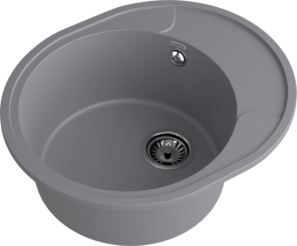 GranFest URBAN GF-UR-857L, мойка, гранит, темно-серый