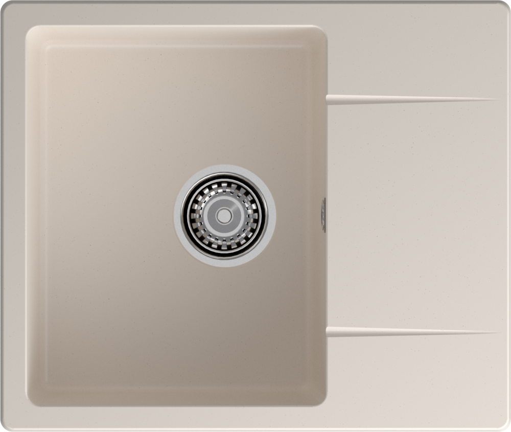 GranFest URBAN 258L, мойка, гранит, белый