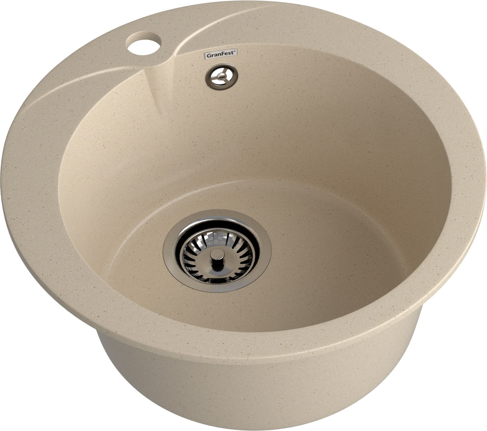 GranFest RONDO GF-R-480, мойка, мрамор, кашемир
