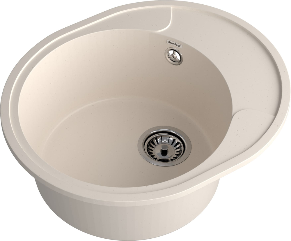 GranFest URBAN GF-UR-857L, мойка, гранит, белый