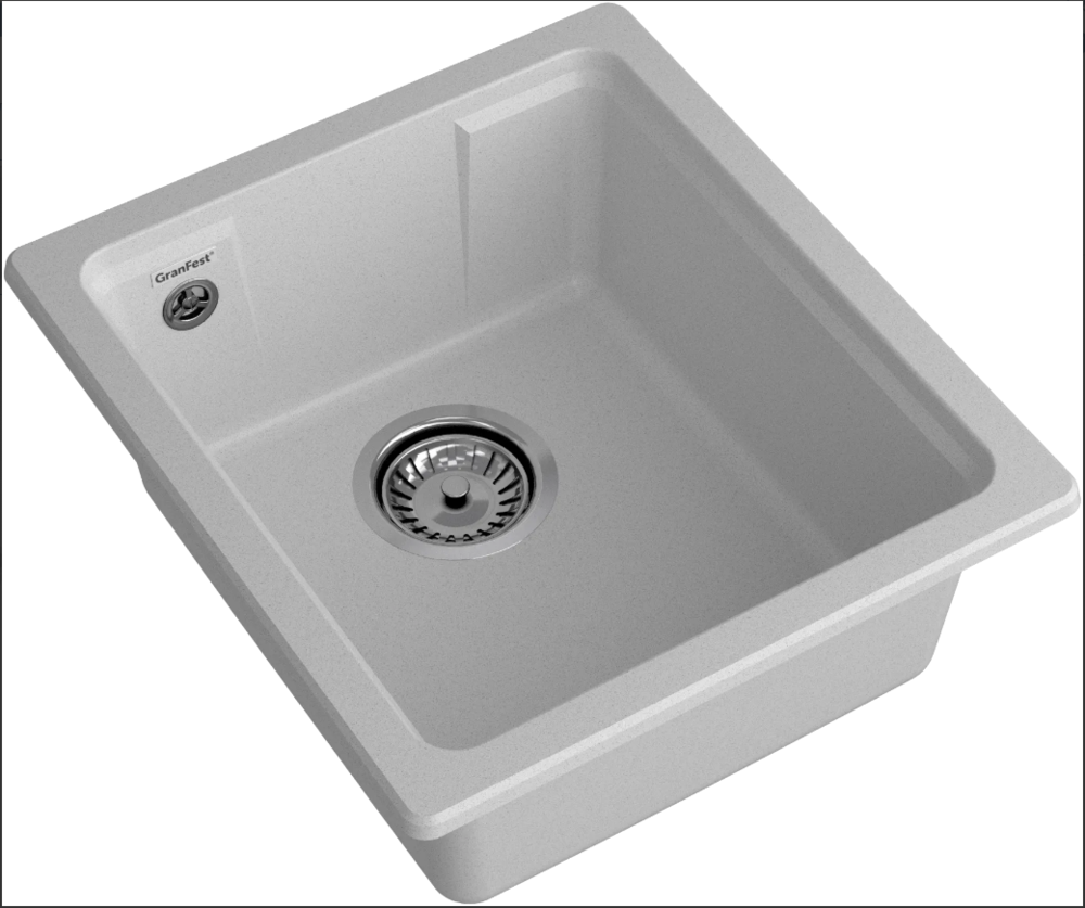 GranFest URBAN 4540, мойка, гранит, серый