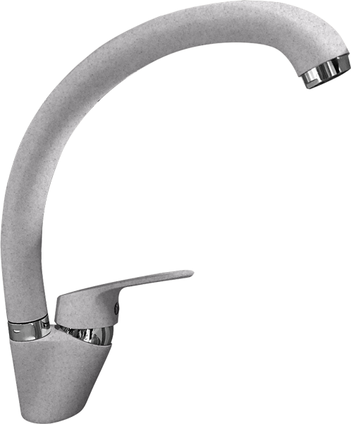 GranFest 3323, смеситель, мрамор, серый