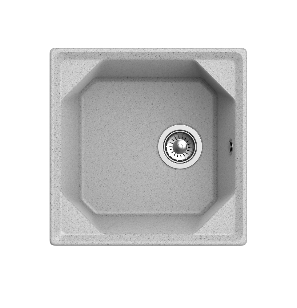 GranFest UNIQUE U-500, мойка, мрамор, серый