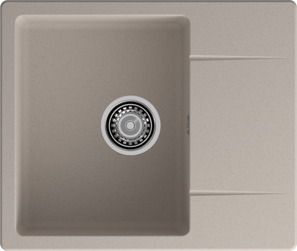 GranFest URBAN 258L, мойка, гранит, песочный