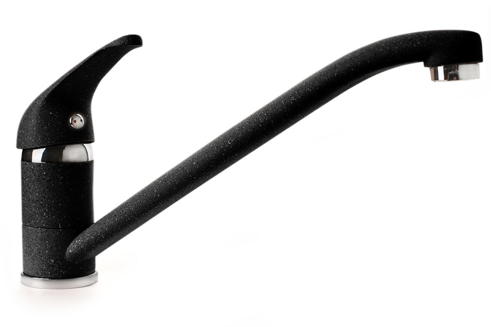 GranFest 1023, смеситель, мрамор, черный