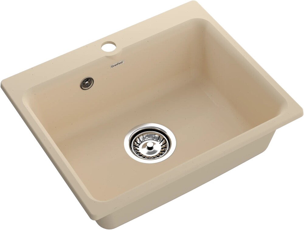 GranFest GF-SMART 520, мойка, мрамор, бежевый