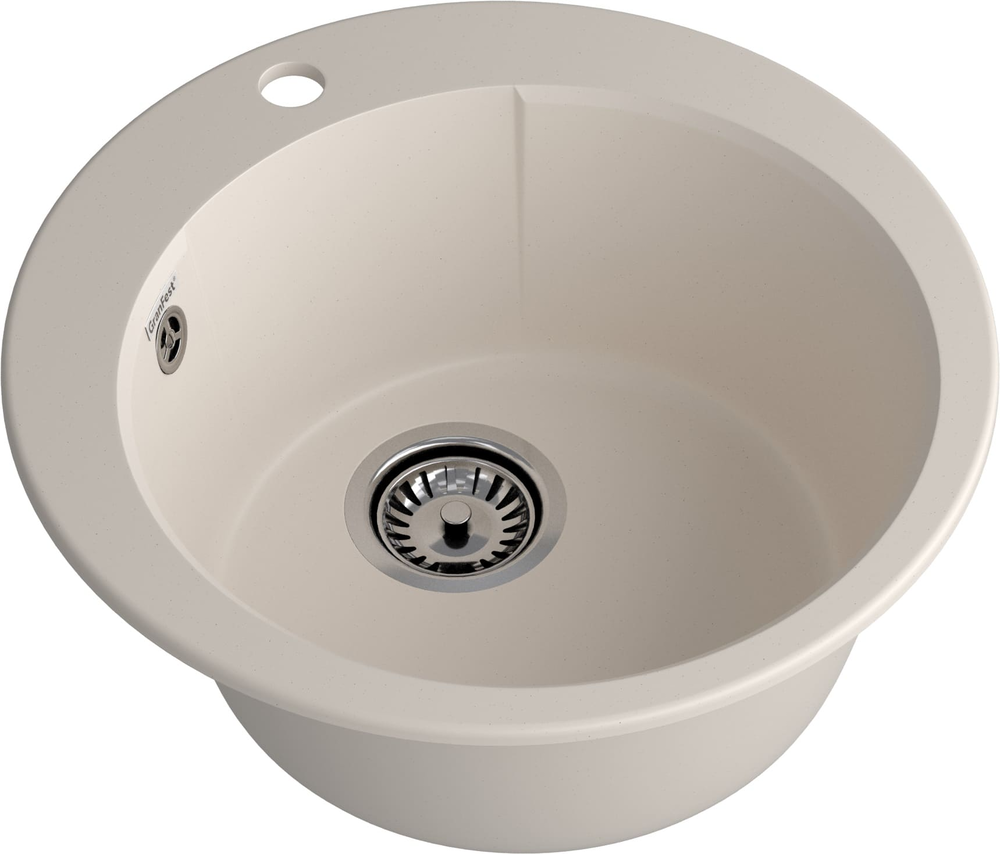 GranFest URBAN GF-UR-649, мойка, гранит, белый