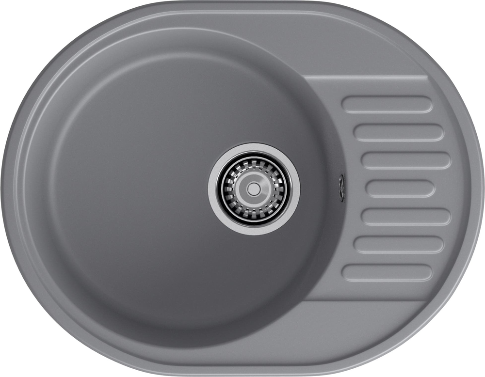 GranFest QUARZ GF-Z58, мойка, гранит, темно-серый