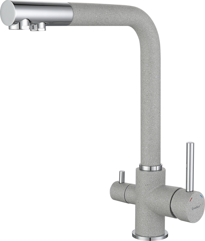 GranFest 3611, смеситель, мрамор, серый