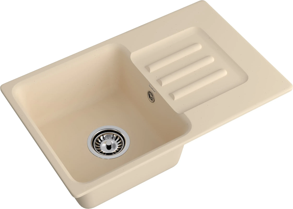 GranFest GF-SMART 680 L, мойка, мрамор, бежевый
