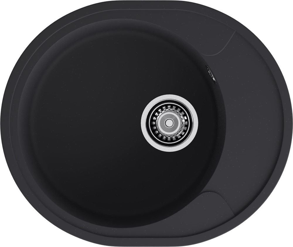 GranFest URBAN GF-UR-857L, мойка, гранит, черный