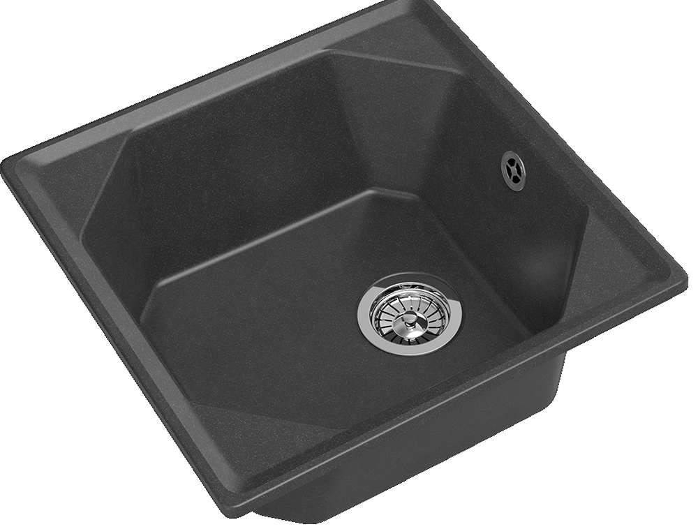 GranFest UNIQUE U-500, мойка, мрамор, графит