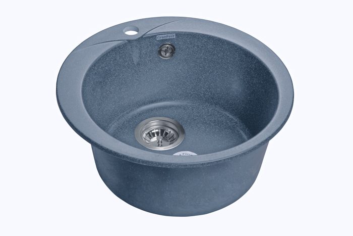 GranFest RONDO GF-R-480, мойка, мрамор, графит