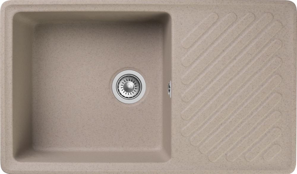 GranFest QUARZ GF-ZL-53, мойка, гранит, песочный
