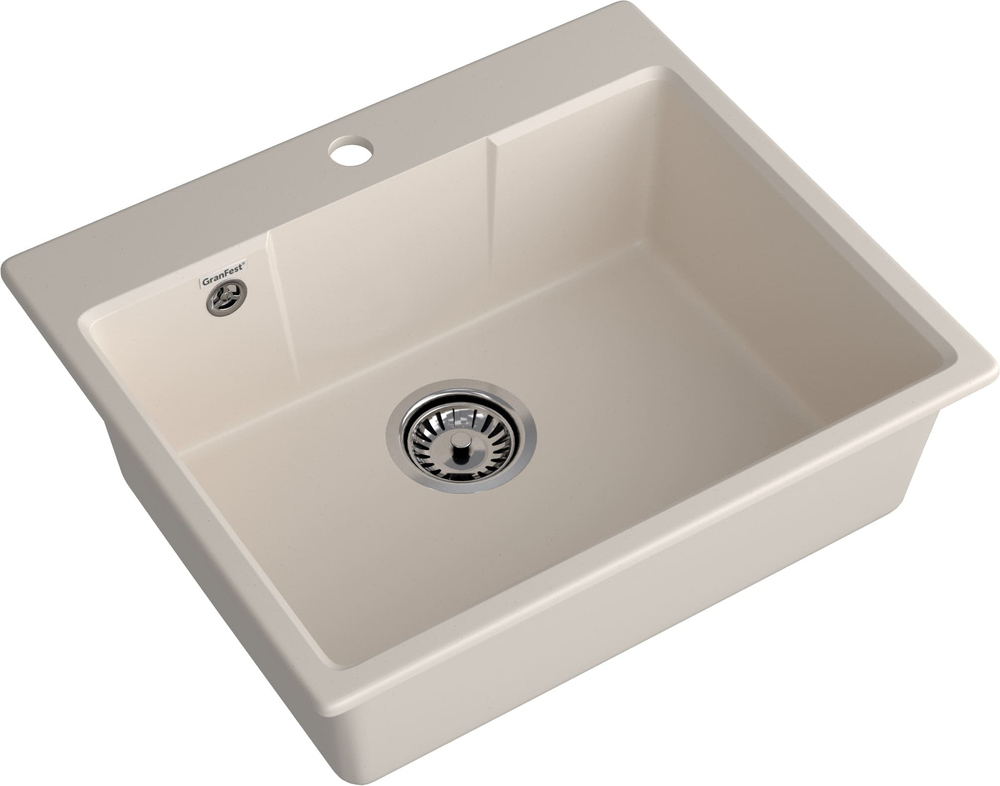 GranFest URBAN GF-UR-658, мойка, гранит, белый