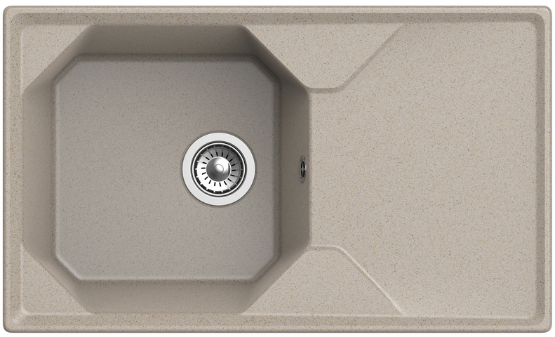 GranFest UNIQUE GF-U-840L, мойка, мрамор, песочный