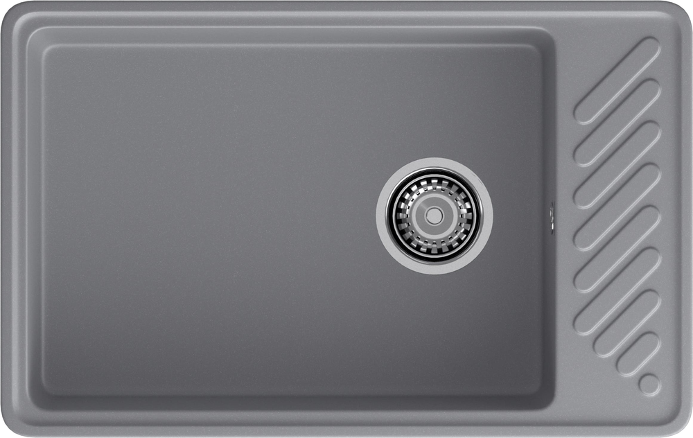 GranFest QUARZ GF-ZL-51, мойка, гранит, темно-серый