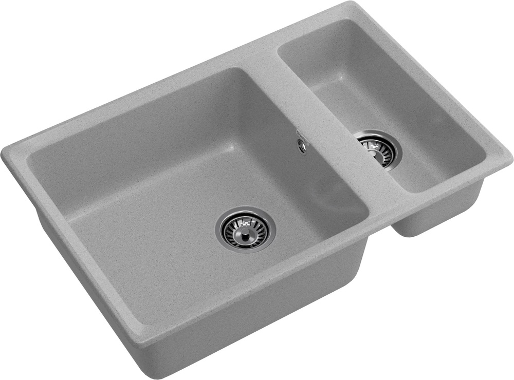 GranFest LEVEL GF-LV-760K, мойка, мрамор, серый
