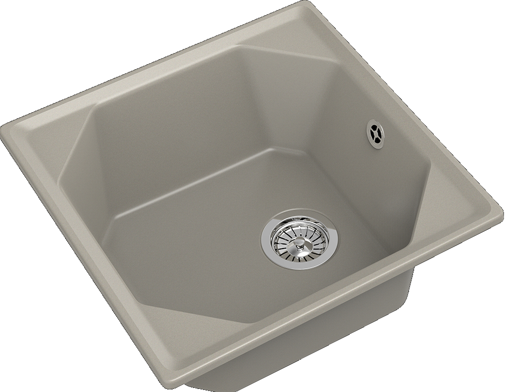 GranFest UNIQUE U-500, мойка, мрамор топаз