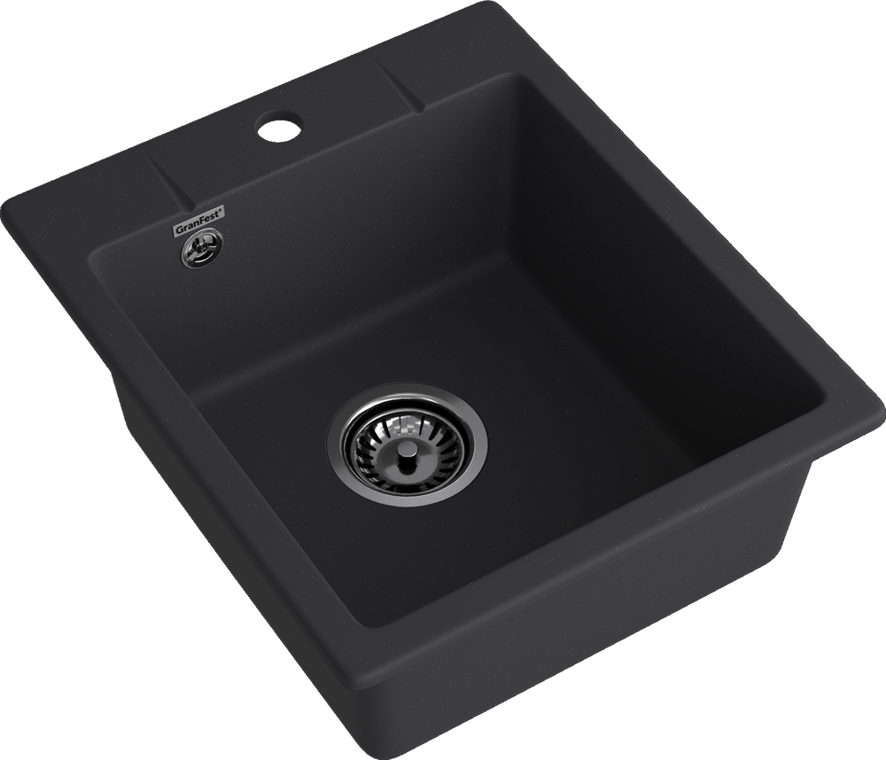 GranFest URBAN 242, мойка, гранит, черный