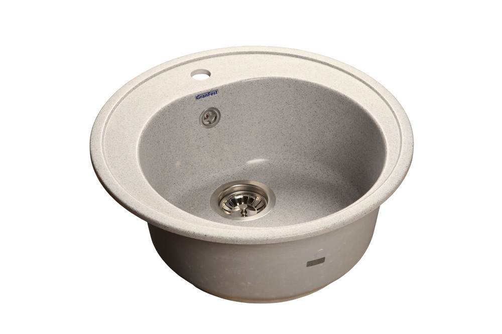 GranFest RONDO GF-R-510, мойка, мрамор, серый
