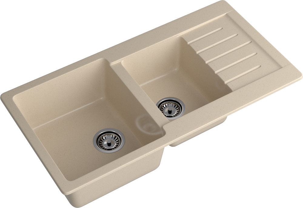 GranFest PRACTIK GF-P-980 KL, мойка, мрамор, кашемир