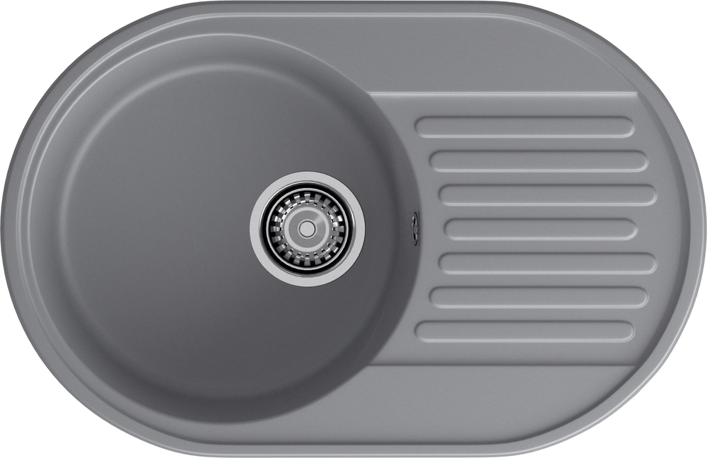 GranFest QUARZ GF-Z18, мойка, гранит, темно-серый
