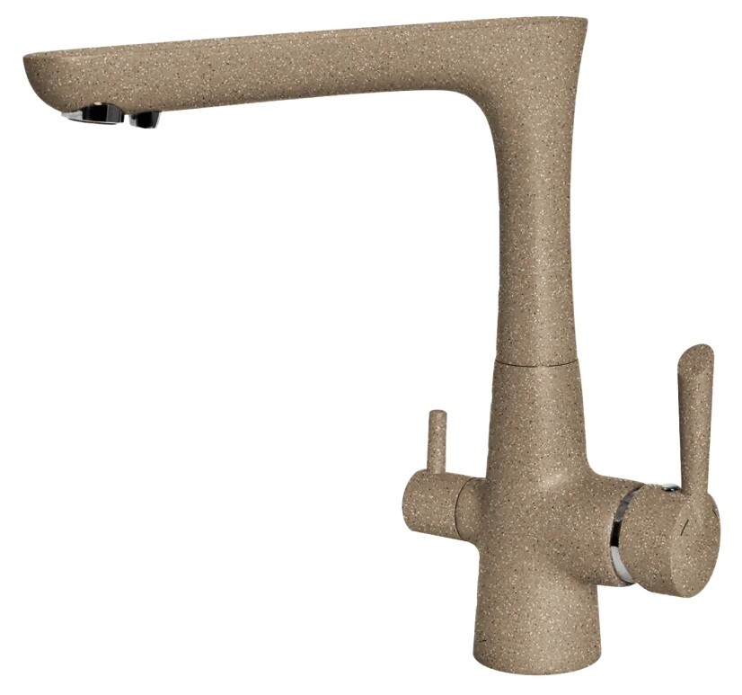 GranFest 3223, смеситель, мрамор, песочный