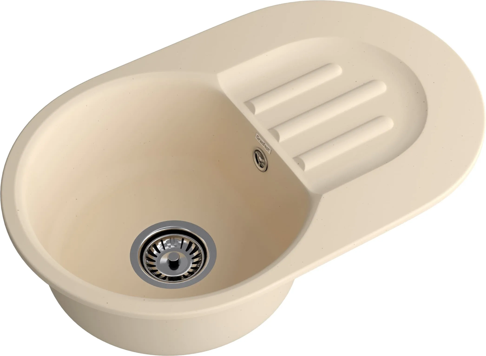 GranFest GF-SMART 685 L, мойка, мрамор, бежевый