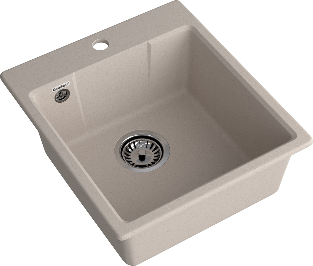GranFest URBAN GF-UR-644, мойка гранит, песочный
