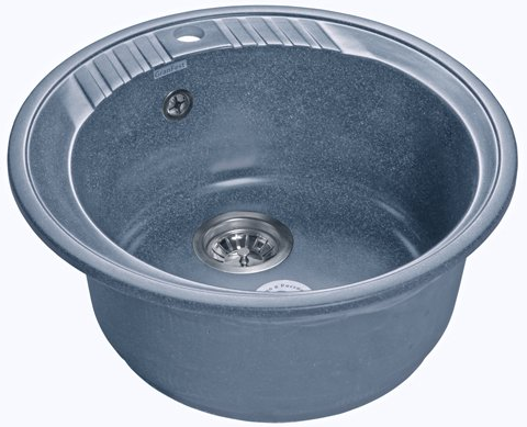 GranFest RONDO GF-R-520, мойка, мрамор, графит