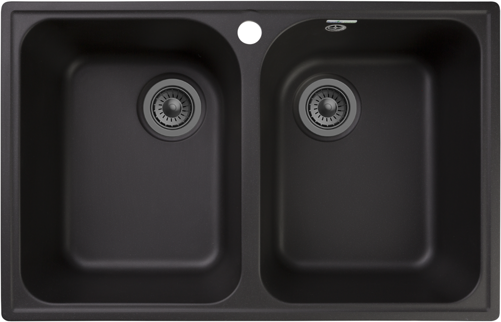 GranFest QUARZ GF-Z15, мойка, гранит, черный