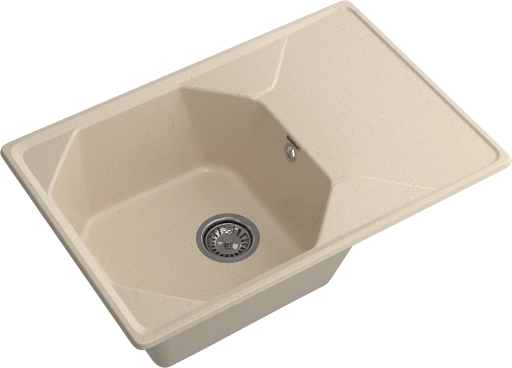 GranFest UNIQUE GF-U-740L, мойка, мрамор, кашемир