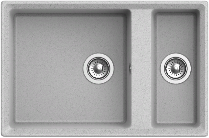 GranFest LEVEL GF-LV-760K, мойка, мрамор, серый