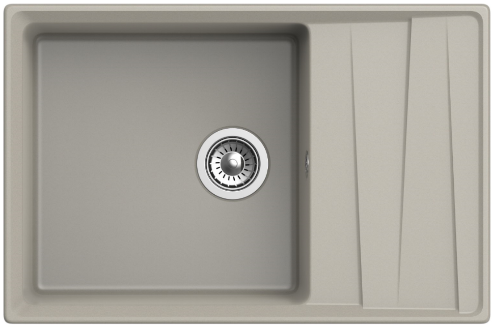 GranFest LEVEL GF-LV-760L, мойка, мрамор, топаз