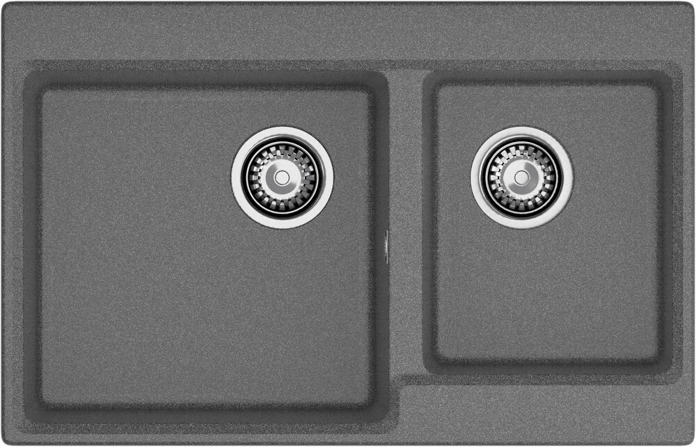 GranFest LEVEL GF-LV-780K, мойка, мрамор, графит