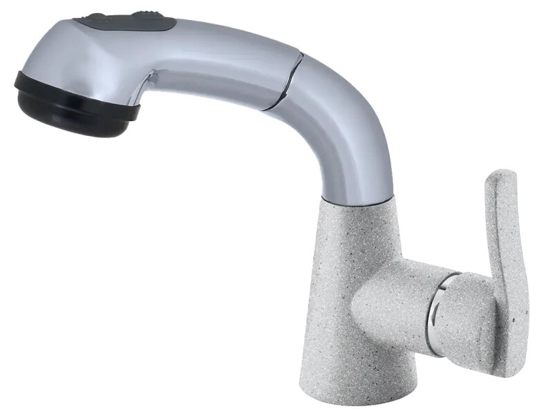 GranFest 3773, смеситель, мрамор, серый